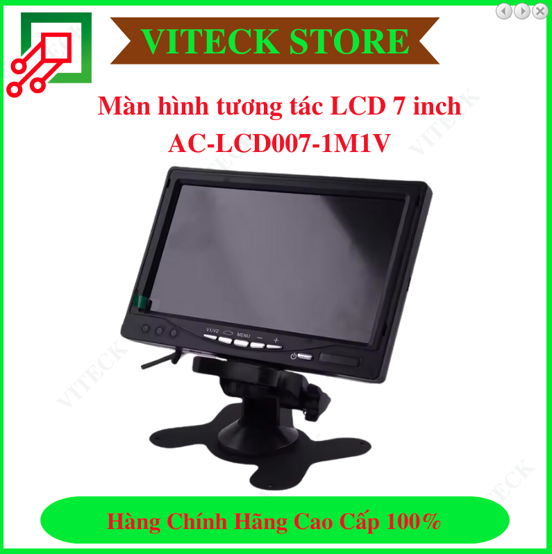 Màn hình tương tác LCD 7 inch AC-LCD007-1M1V - Tích hợp loa - Thiết Bị An Ninh An Toàn VITECK - Công Ty TNHH Giải Pháp Công Nghệ VITECK